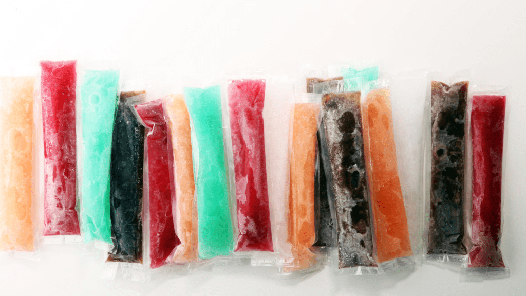 Bunch of ice pop popsicles from the 70s and 80s